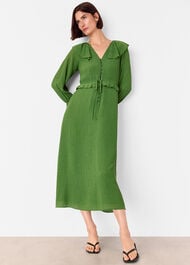 Frill Boho Midi Dress