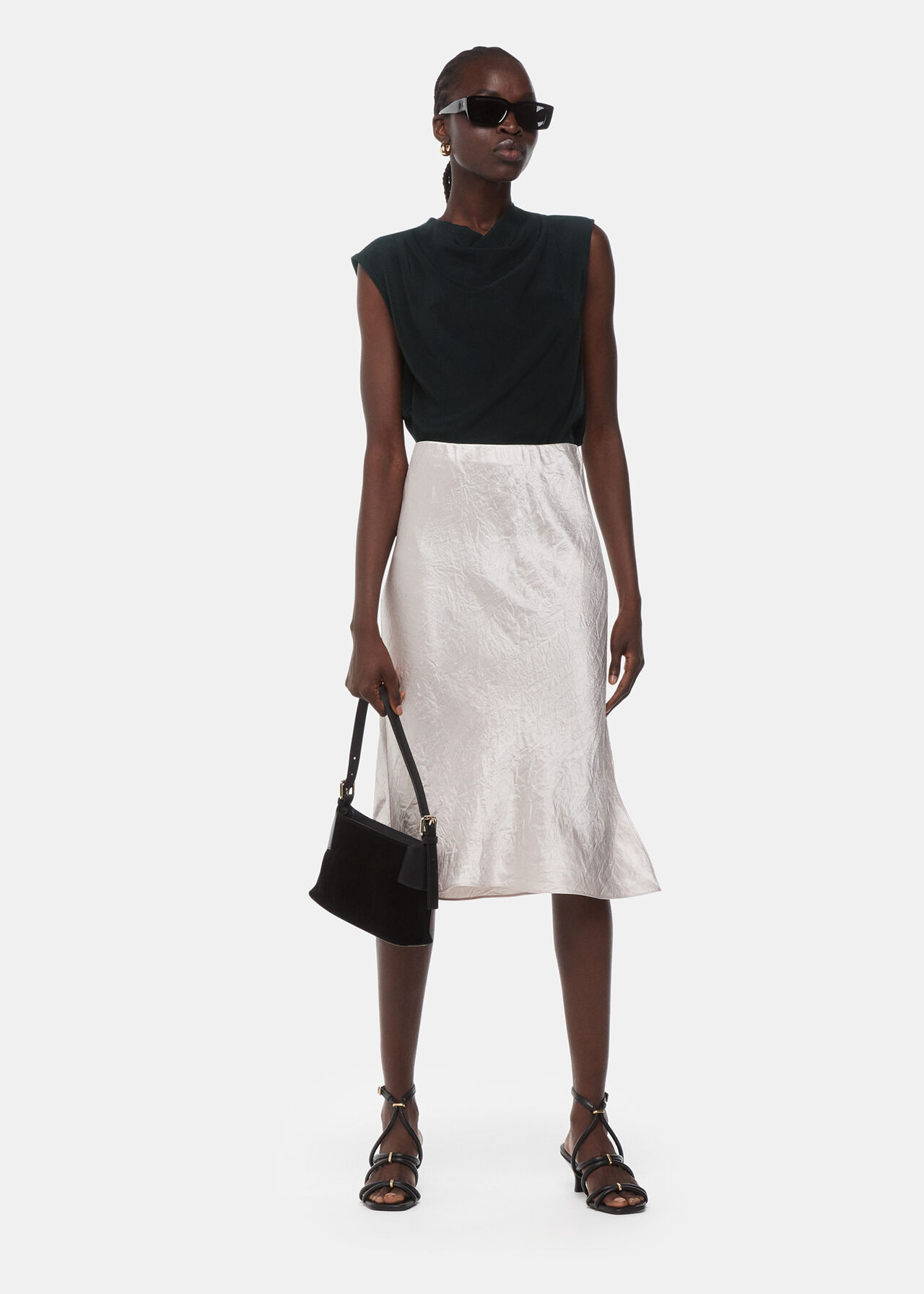 Whistles Crinkle Sleeveless Tank