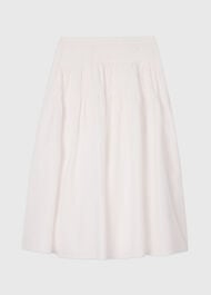 Tier Hem Cotton Skirt