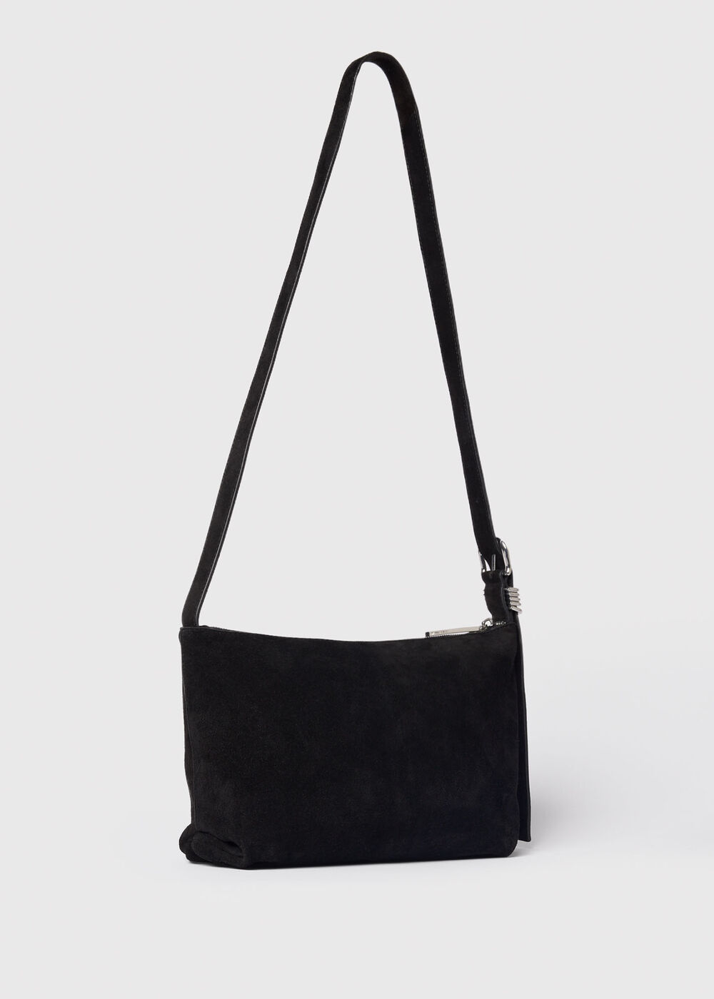 Ring Detail Suede Bag