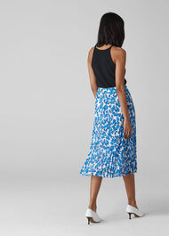 Cordillia Print Pleated Skirt White/Multi