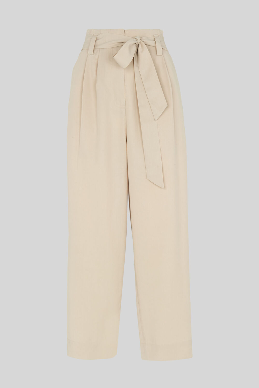 Paper Bag Belted Trouser Neutral