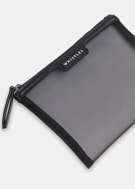 Black 3 Pack Mesh Pouches