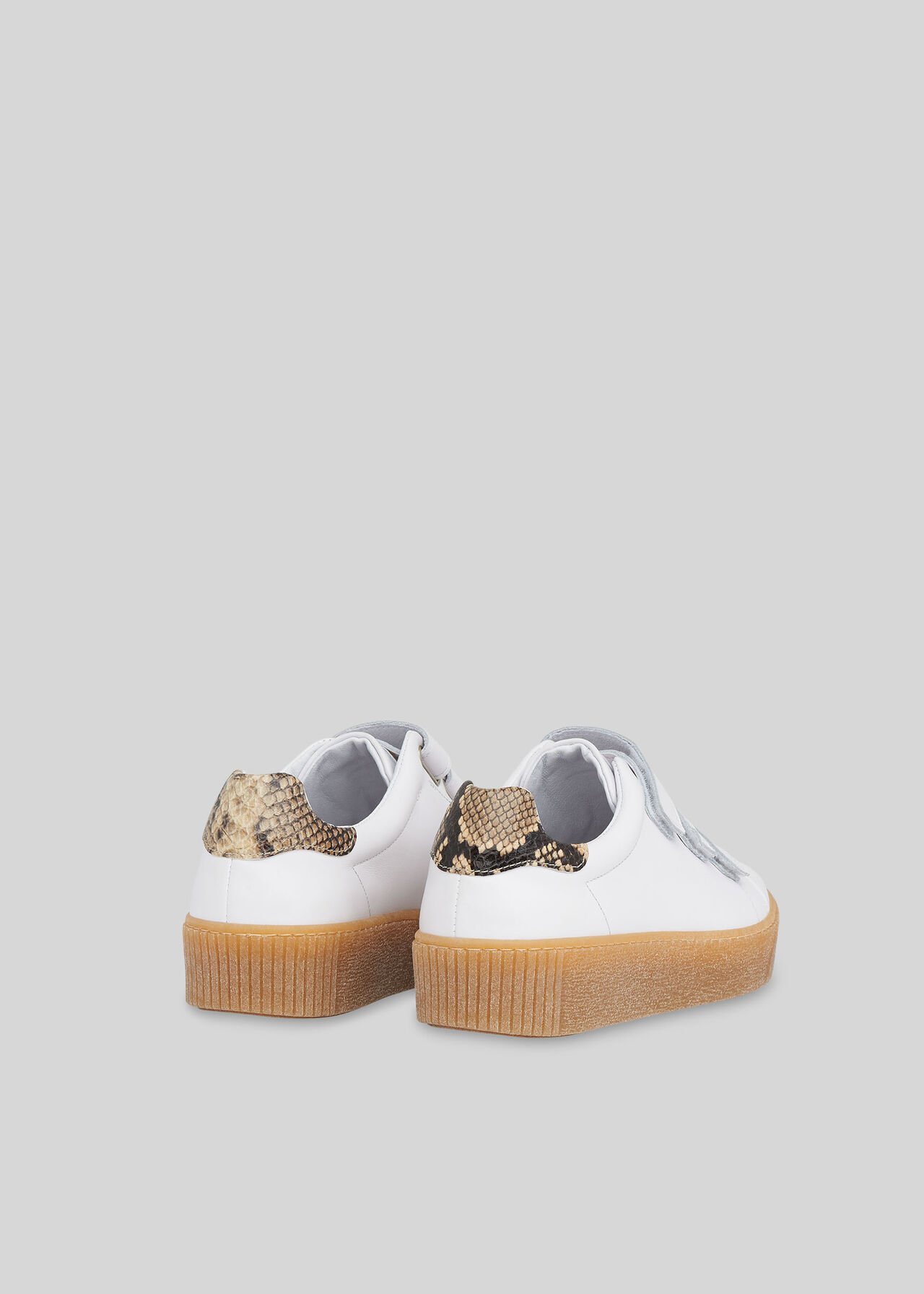 Flax Snake Velcro Trainer White/Multi