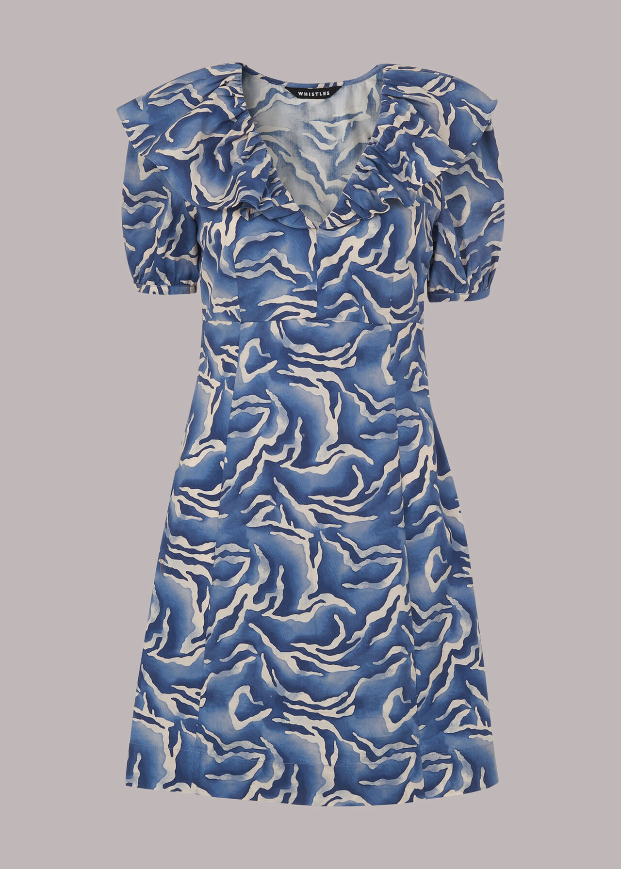 Watercolour Zebra Poplin Dress