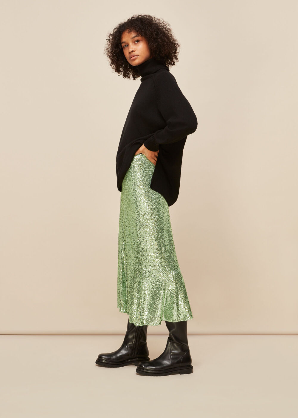 Suki Sequin Skirt