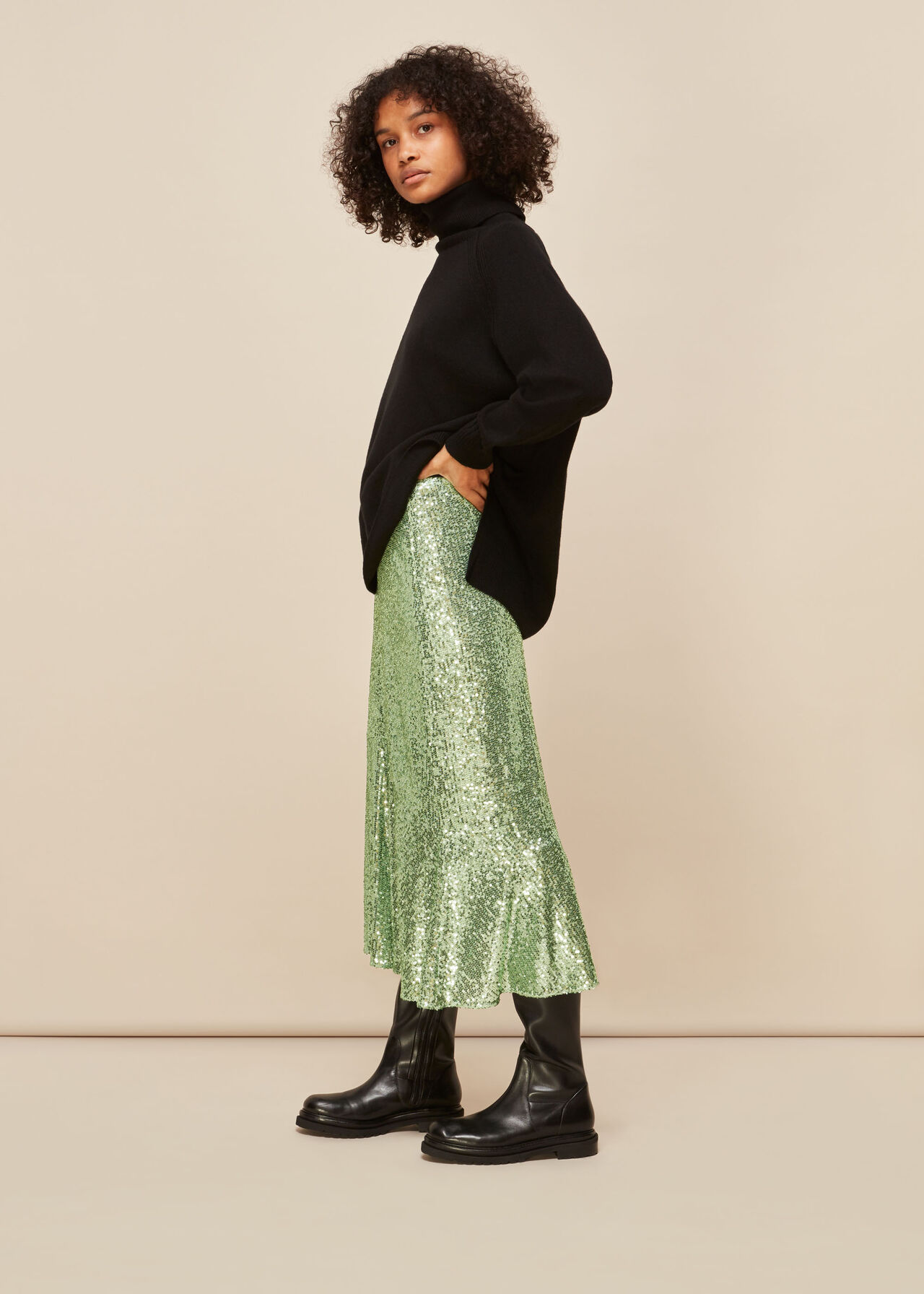 Suki Sequin Skirt
