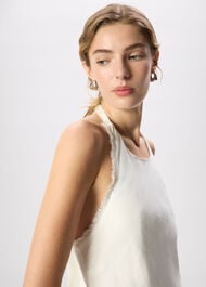 Linen Halter Neck Dress