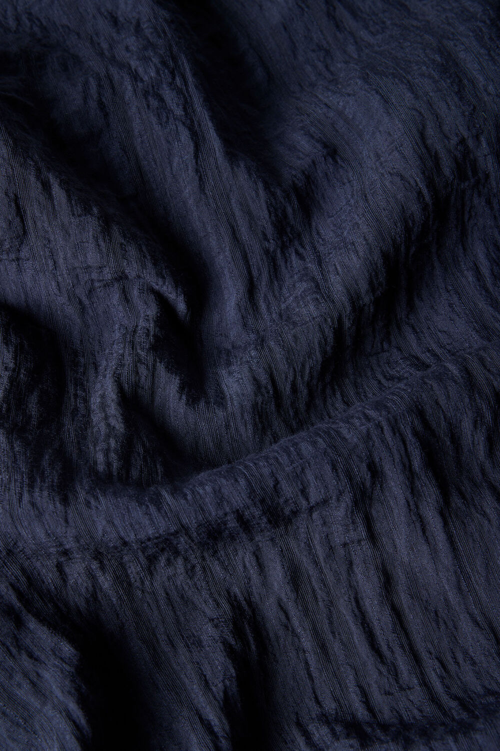 Navy Textured Relaxed Short Dress