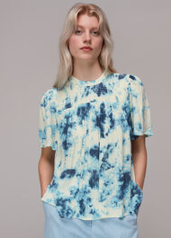 Tie Dye Textured Blouse