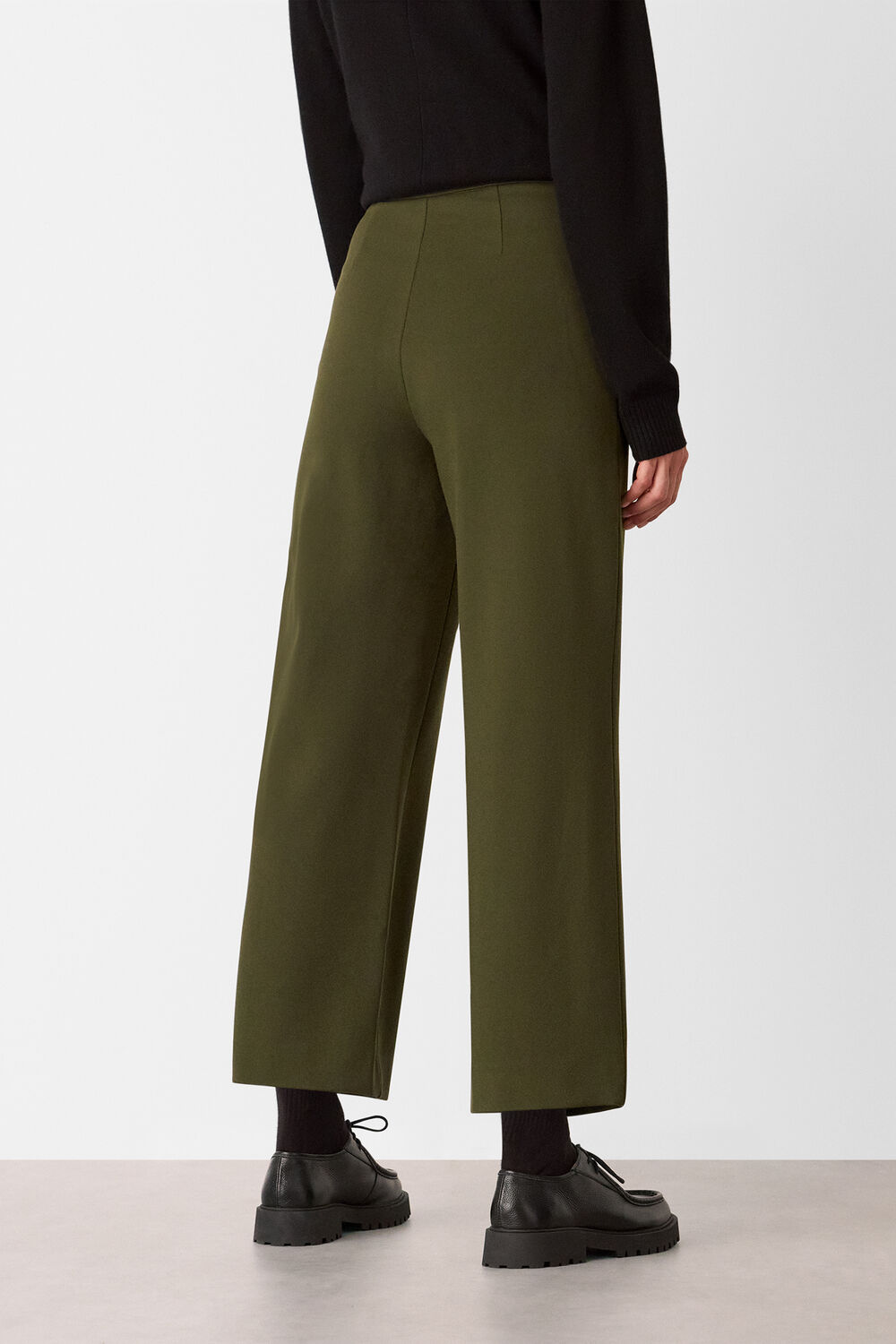 Khaki Camilla Wide Leg Trouser