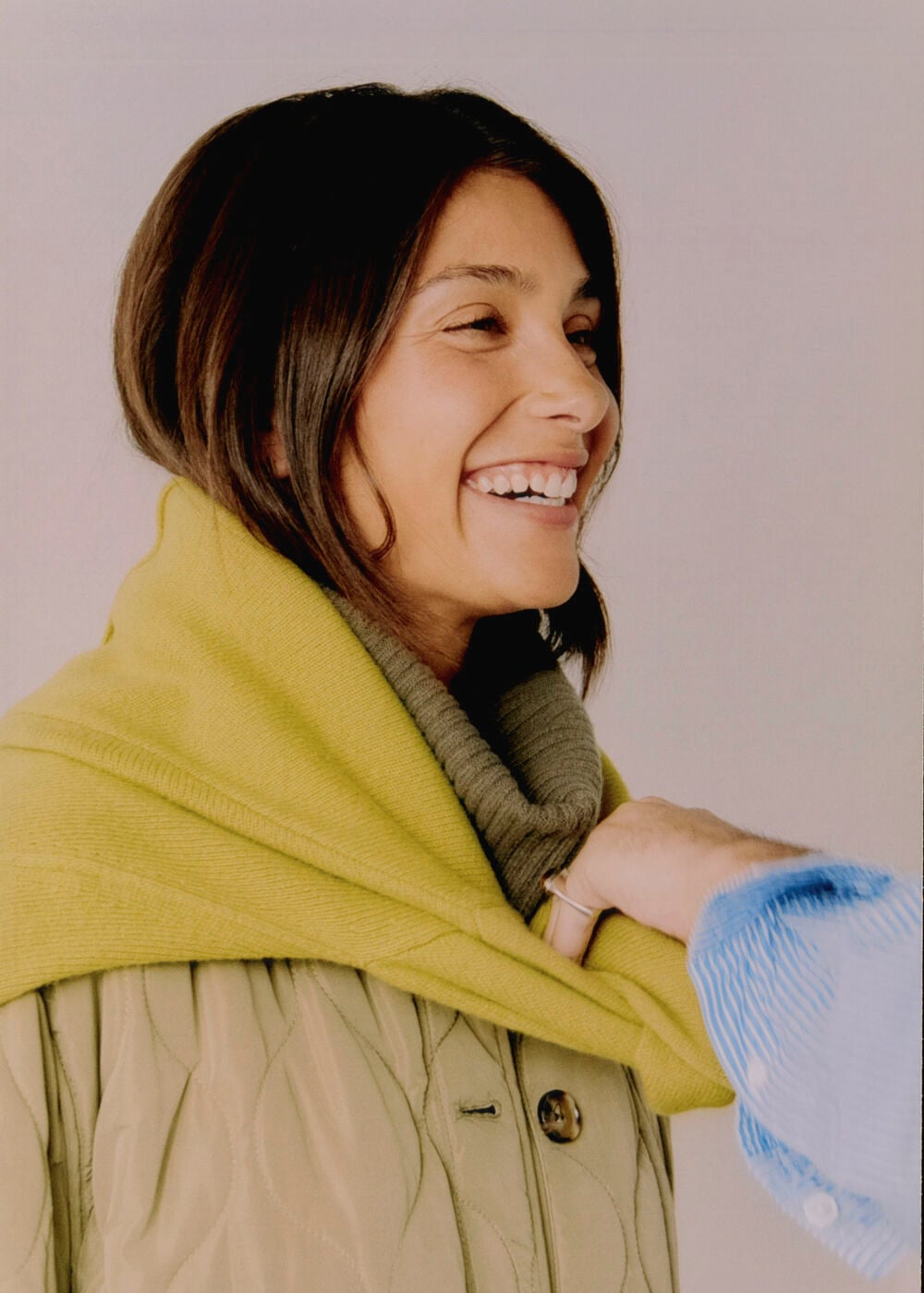 Khaki Reversible Quilted Coat