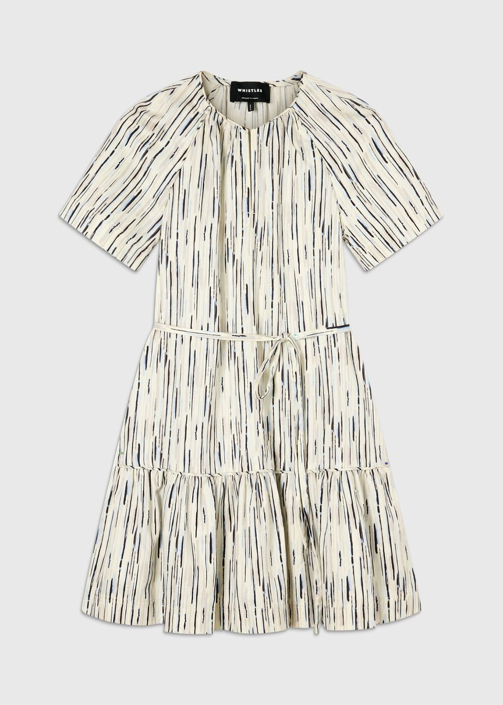 Petite Abstract Stripe Short Dress