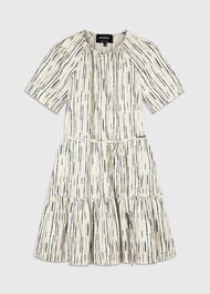 Petite Abstract Stripe Short Dress