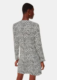 Scribble Print Flippy Dress