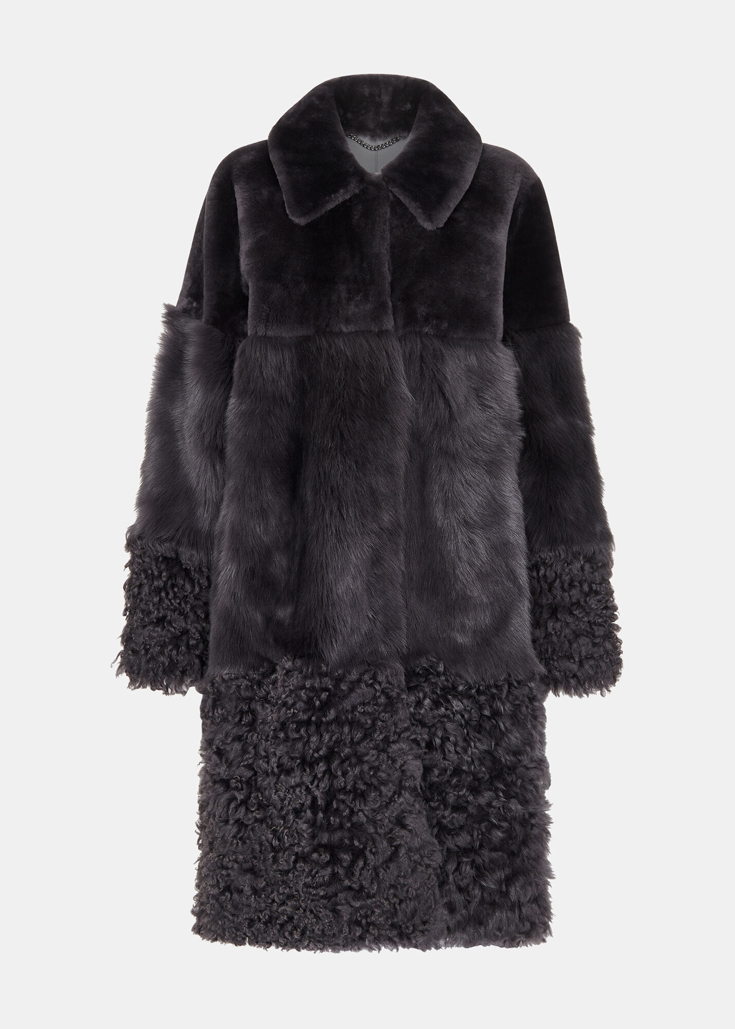 Whistles longline faux fur outlet coat