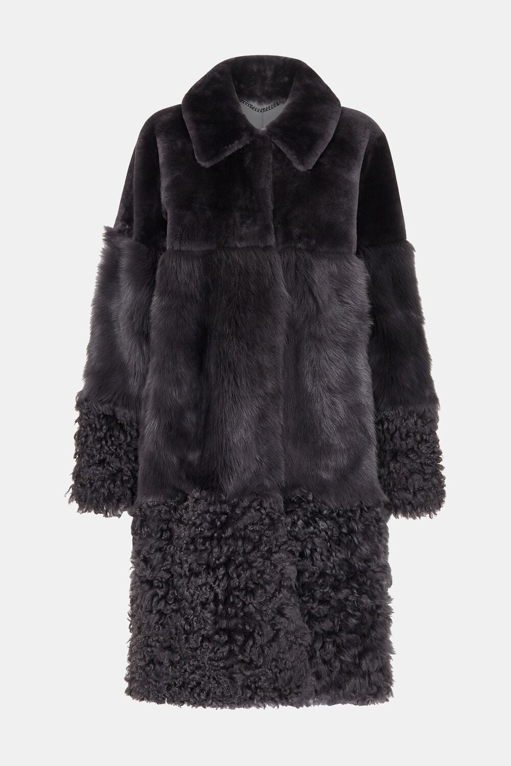 Cossma Shearling Longline Coat