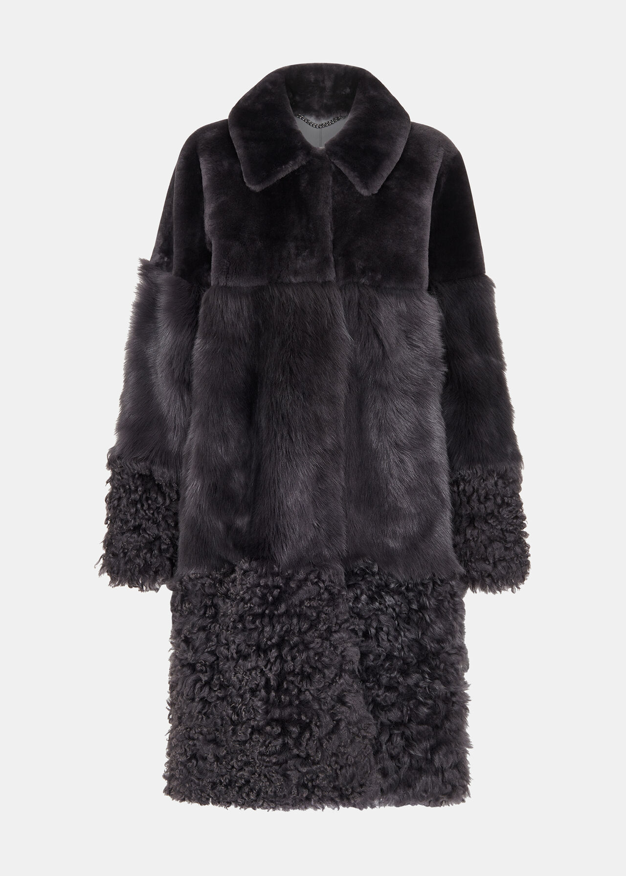 Cossma Shearling Longline Coat