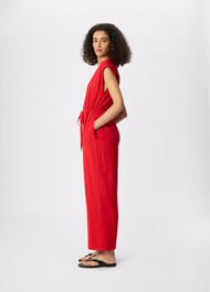 Sleeveless Drawstring Jumpsuit