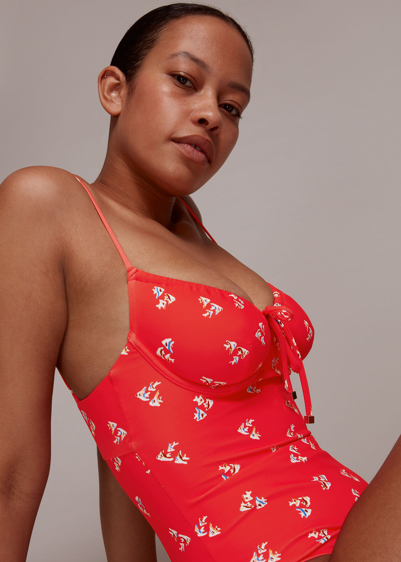 Fish Printed Swimsuit