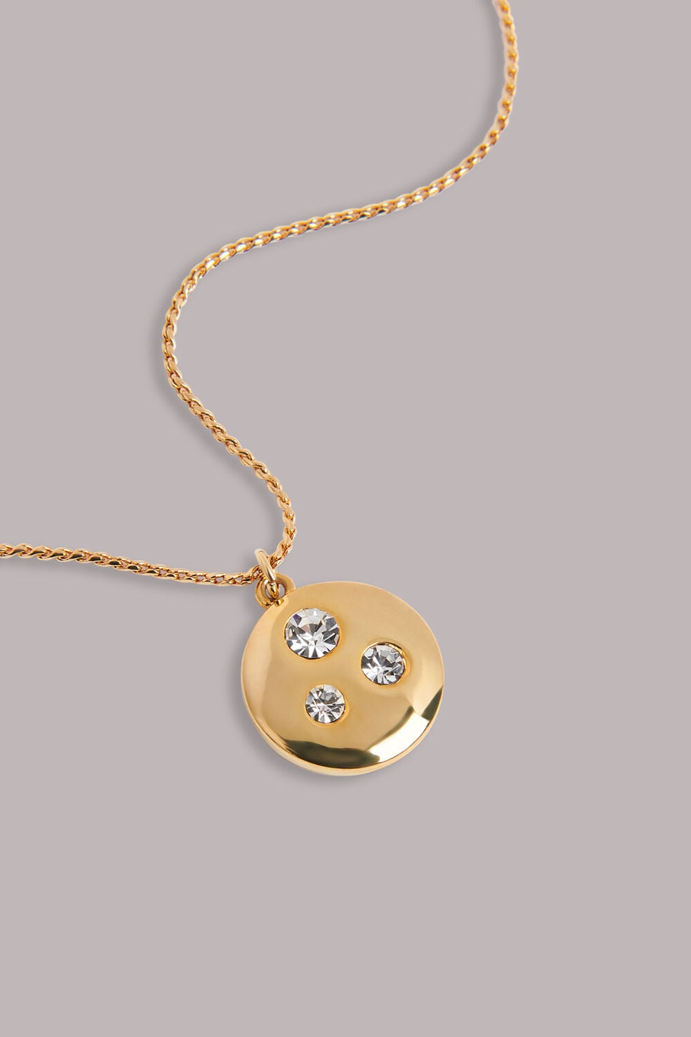 Gem Disc Necklace