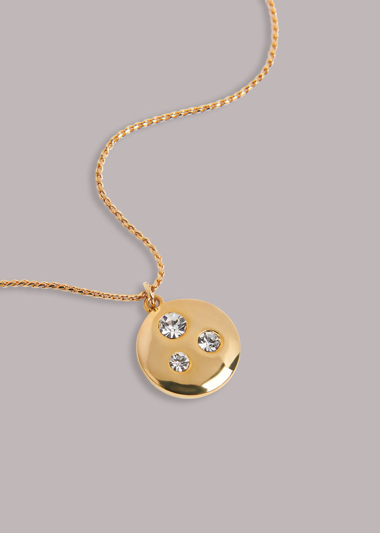 Gem Disc Necklace