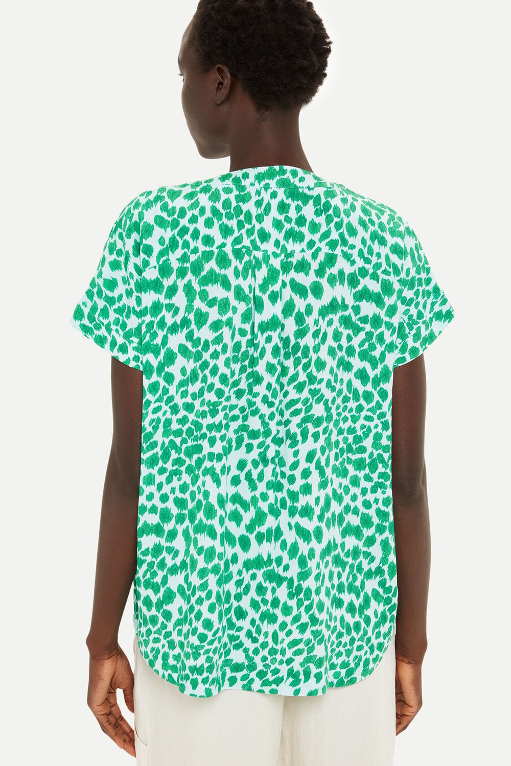 Smooth Leopard Print Blouse