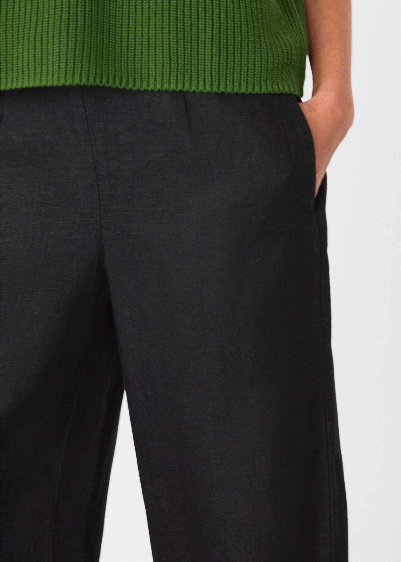 Linen Ankle Length Trouser