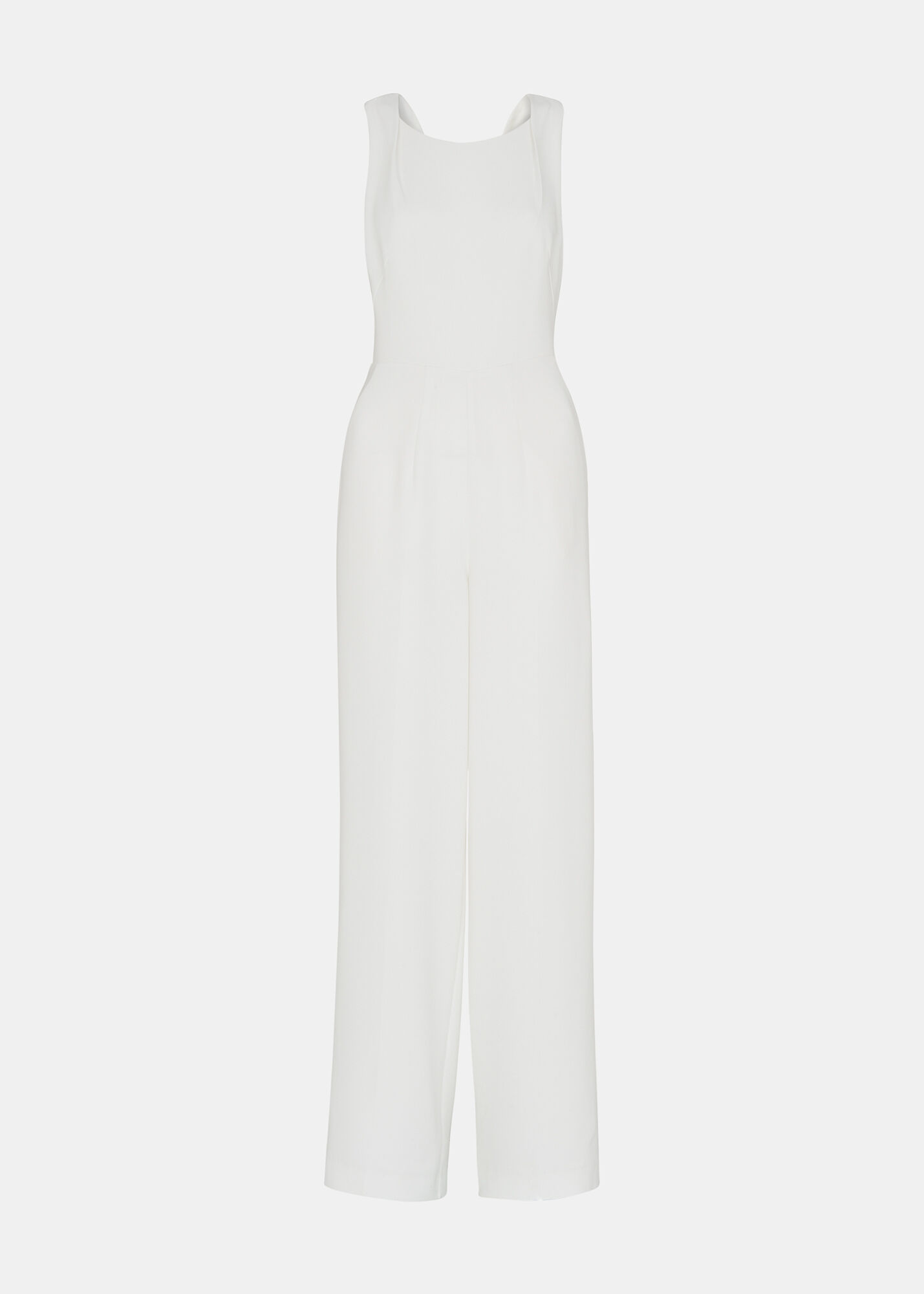 Ivory Tie Back Wedding Jumpsuit WHISTLES