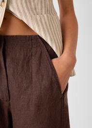 Linen Barrel Trouser