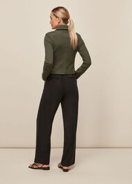 Zip Front Jersey jacket