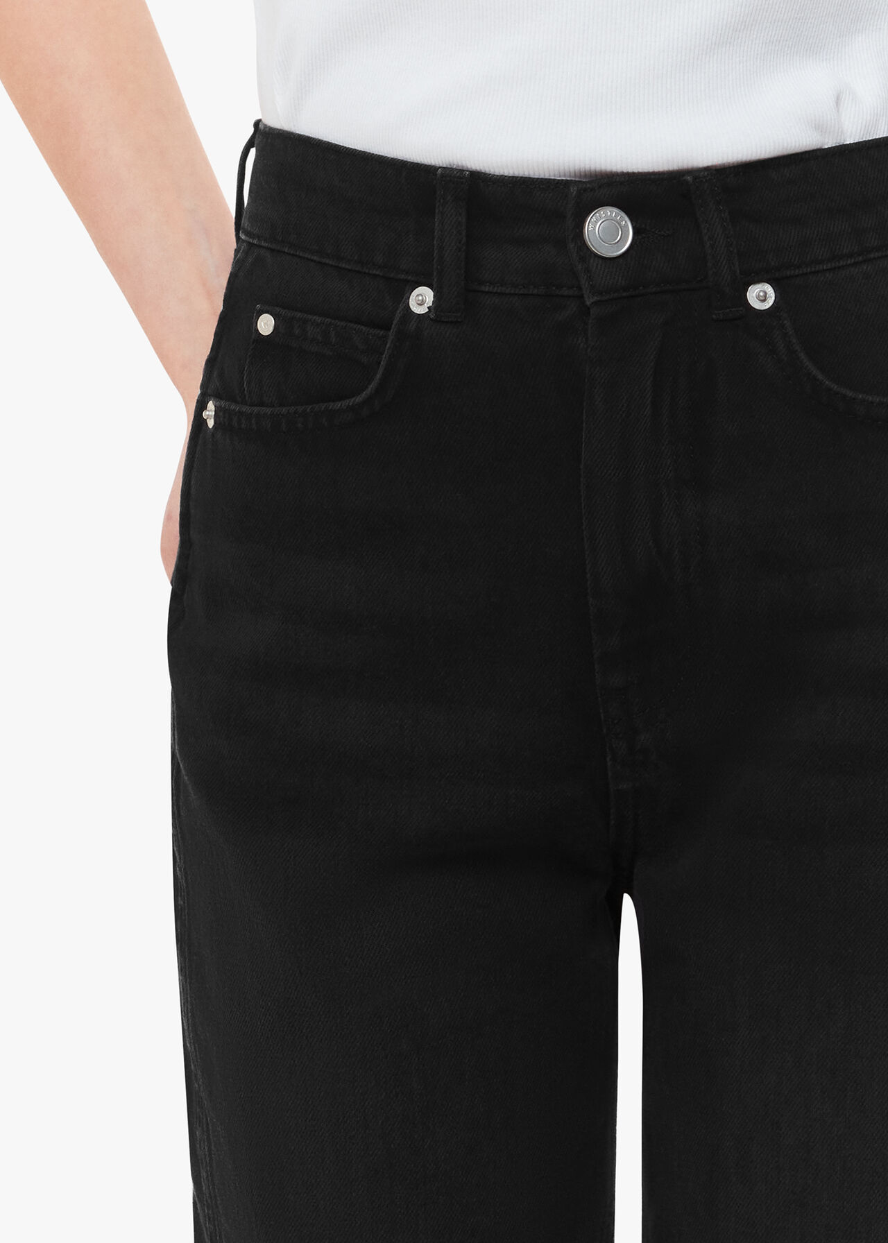 Authentic Barrel Leg Jean Black