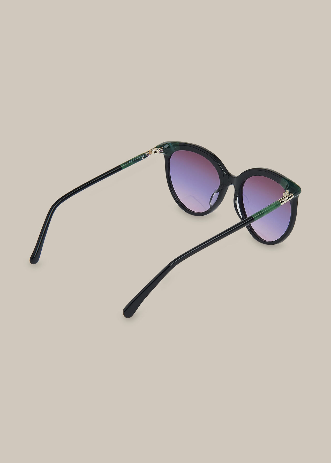 Maya Cat Eye Sunglasses Black/Multi