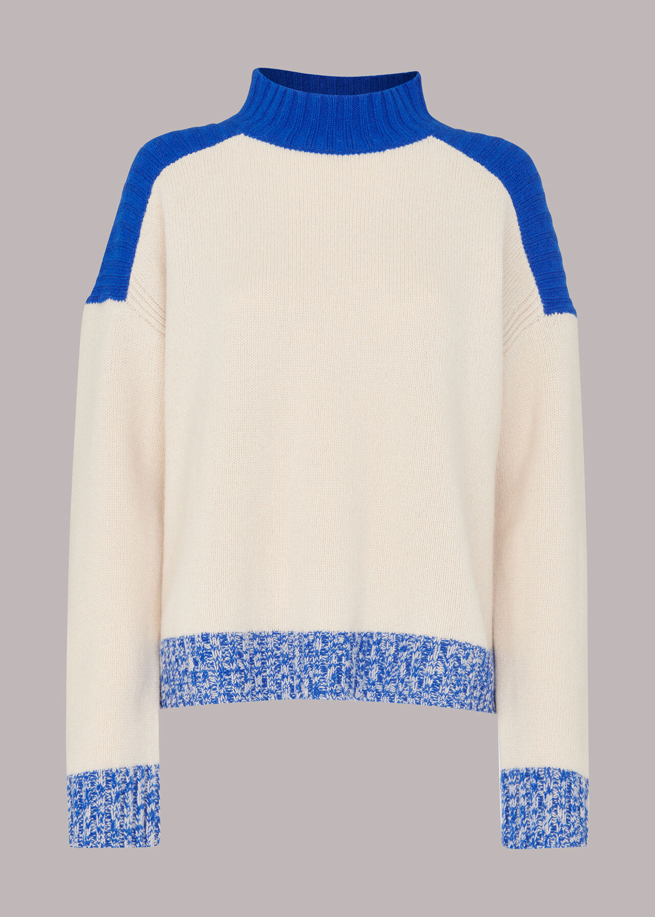 Mouline Trim Sweater