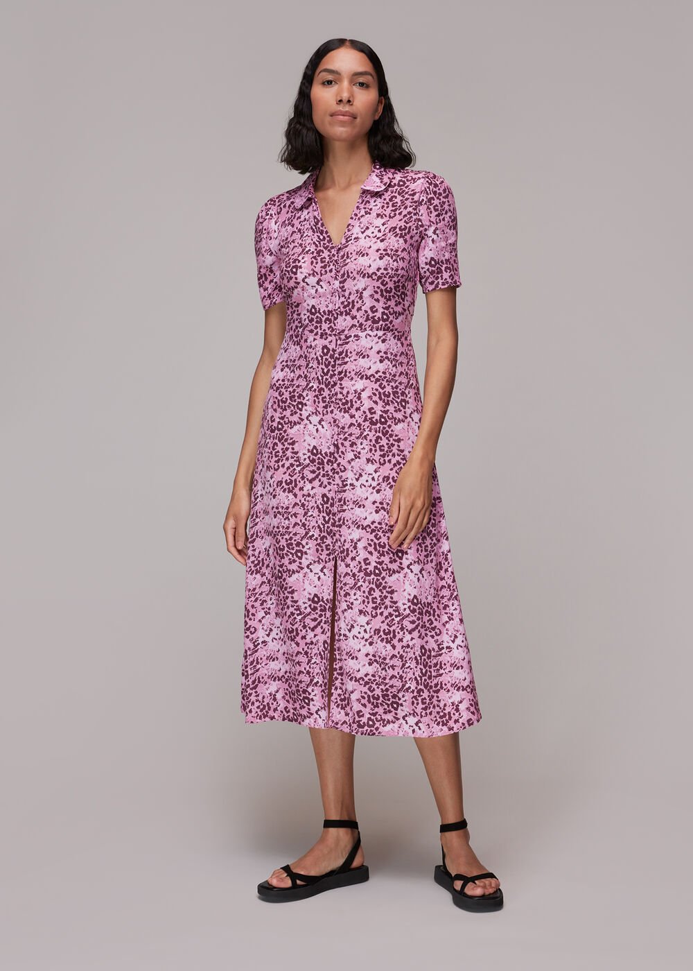 Rowan Hyena Spot Midi Dress