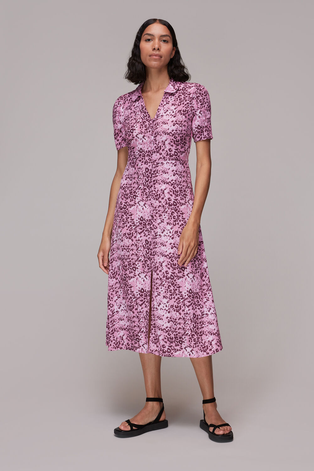 Rowan Hyena Spot Midi Dress