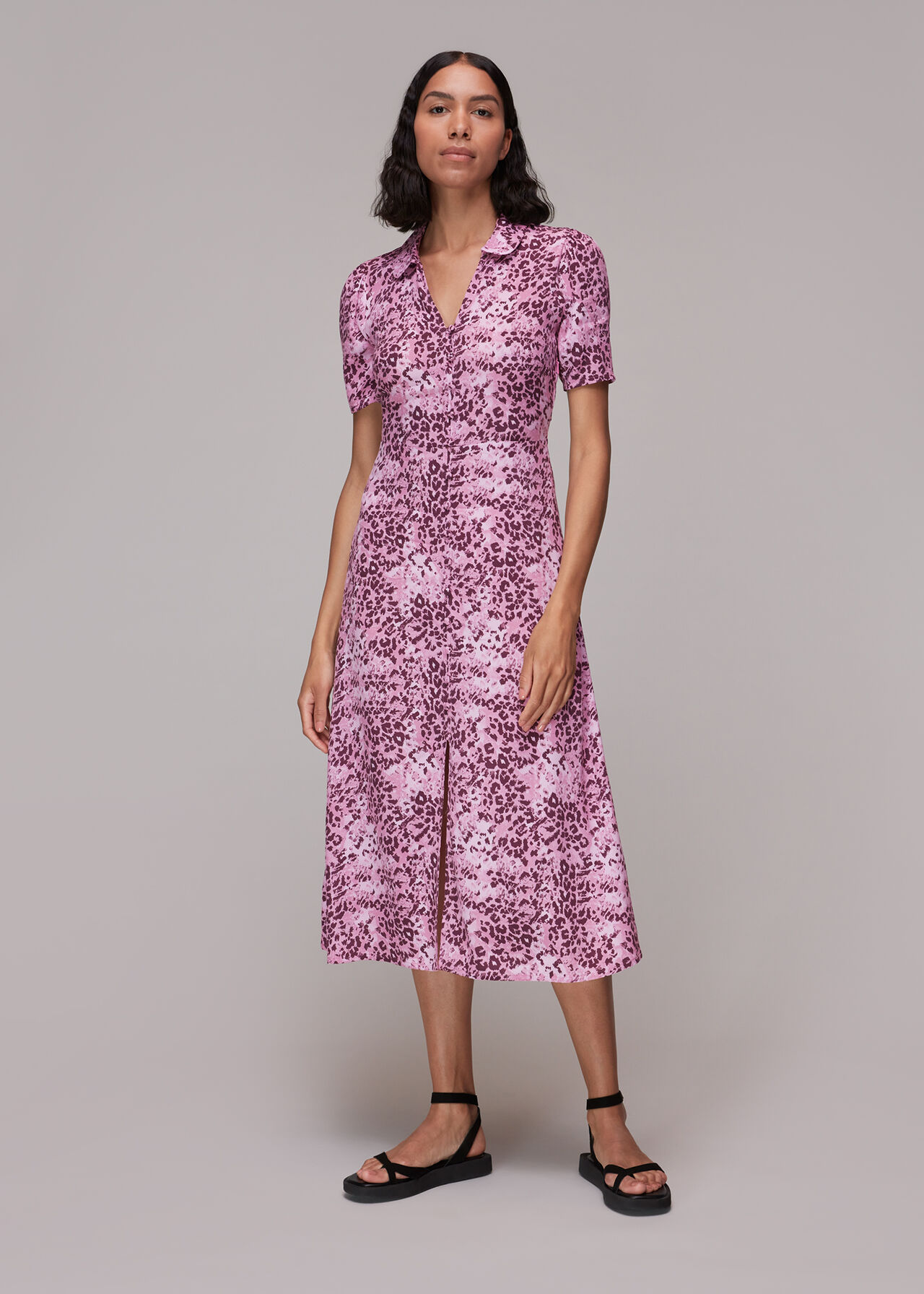 Rowan Hyena Spot Midi Dress