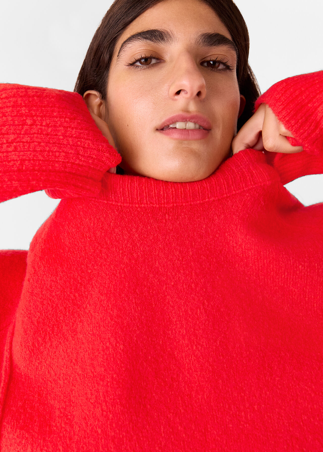 Wool Mix Side Split Knit
