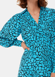 Terrazzo Print Midi Dress