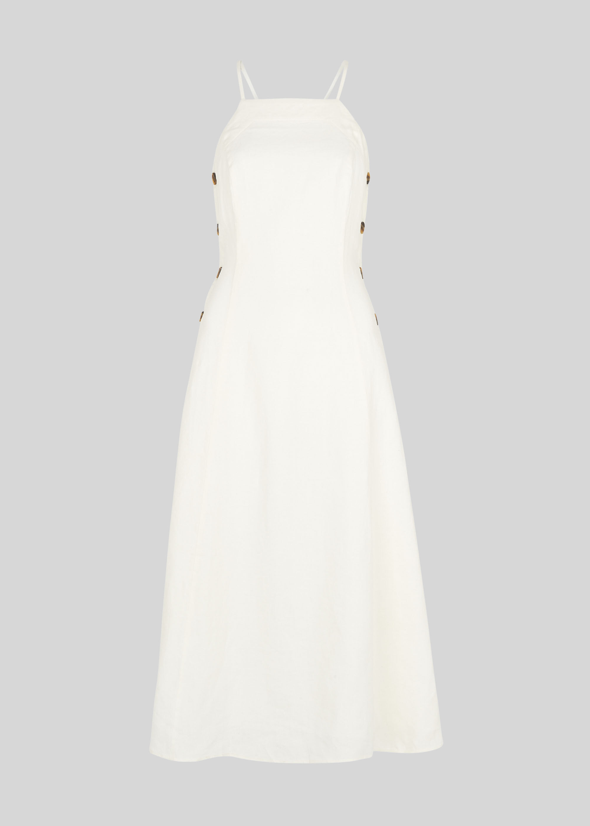 Whistles white linen dress discount