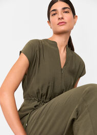 Sleeveless Drawstring Jumpsuit