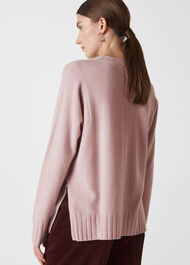 Cashmere Crew Neck Sweater Pink