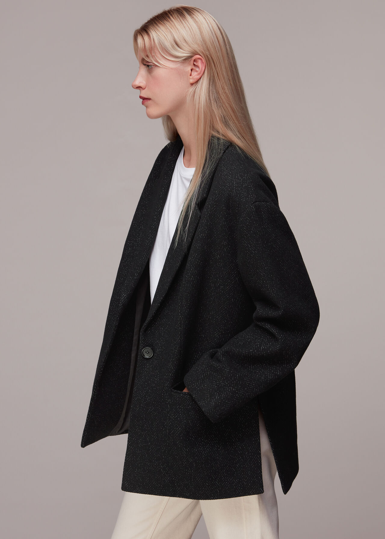 Maria Flecked Wool Jacket