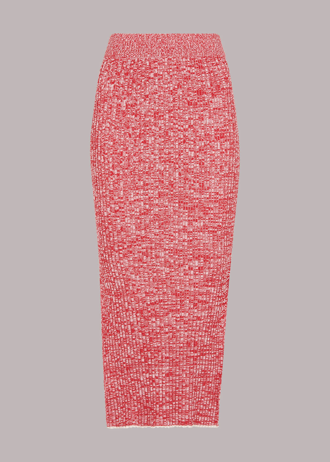 Flecked Rib Knit Skirt
