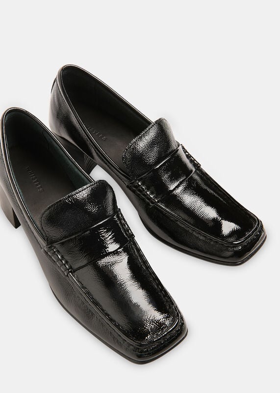 Black Skye Heeled Loafer