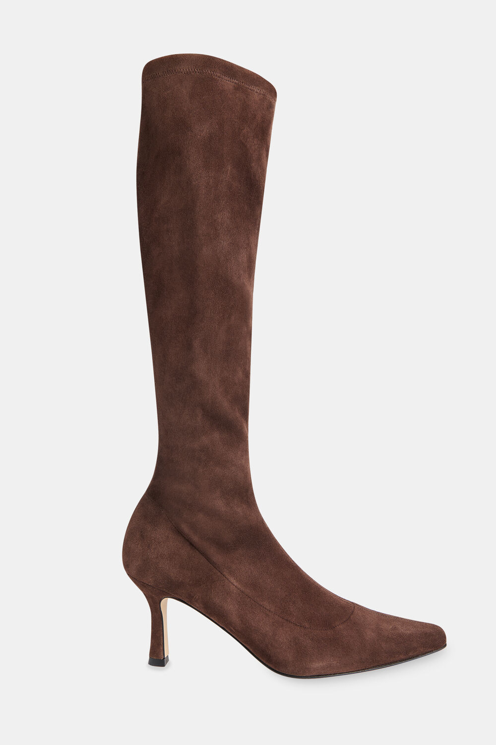 Chocolate Hera Stretch Suede Boot