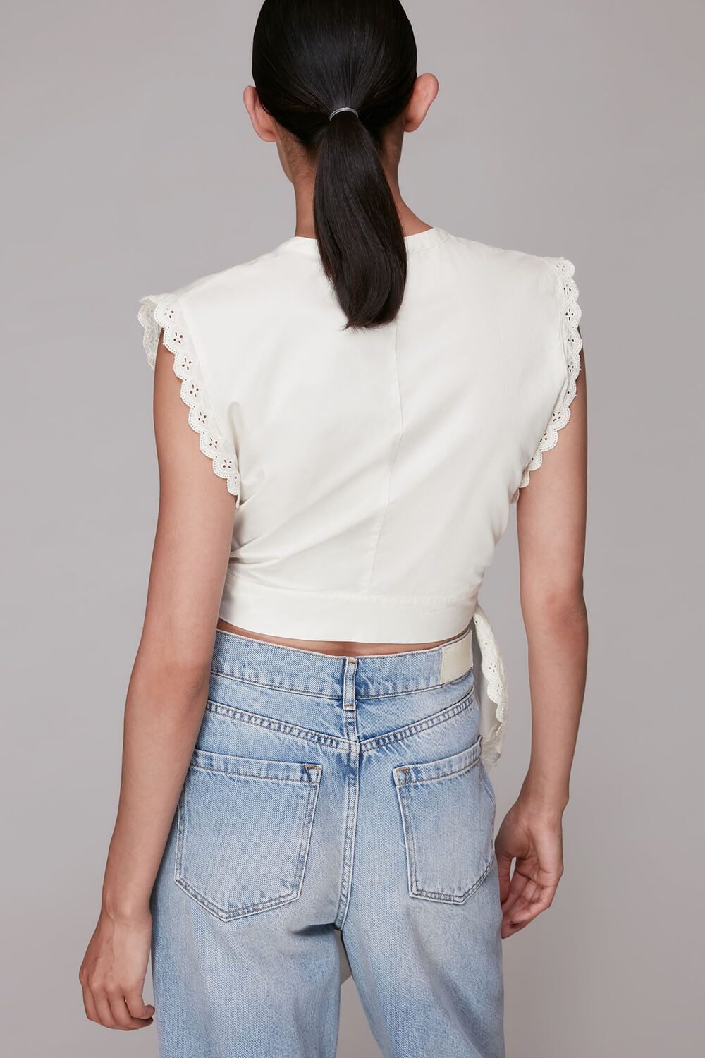 Poplin Apron Blouse