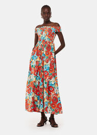 Blossom Tulips Bardot Dress