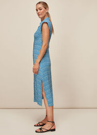 Astrix Floral Blue Dress