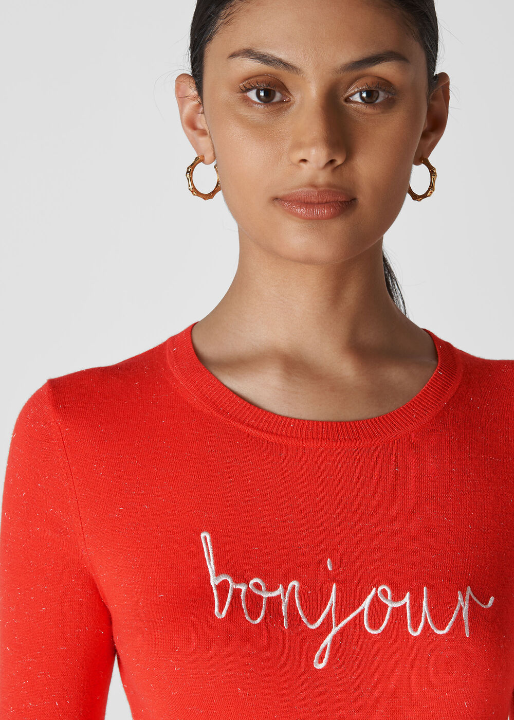 Annie Sparkle Bonjour Knit Red